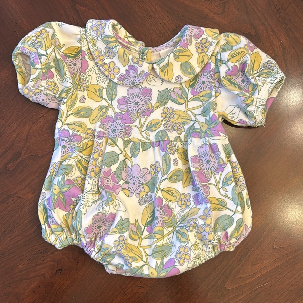 Kate Quinn Puffed Sleeve Peter Pan Bubble Toddler Girl 12-18 months